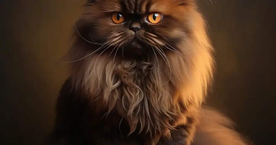 gato persa chocolate